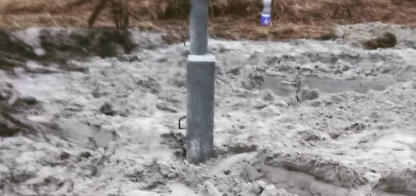 Фундамент на забивных ЖБ сваях
