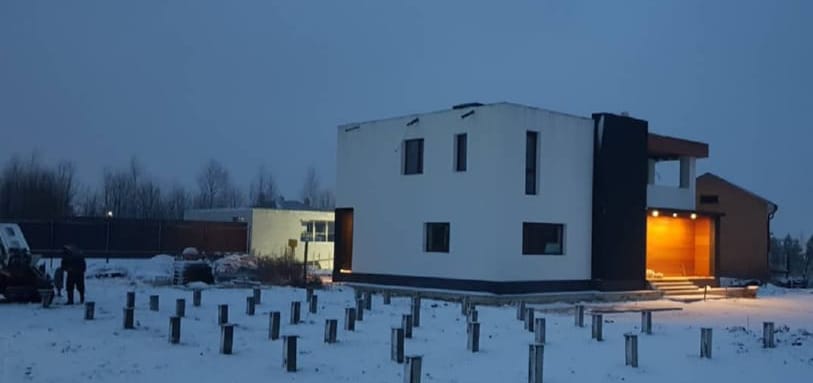 Фундамент на забивных ЖБ сваях