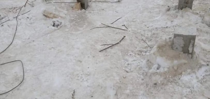 Фундамент на забивных ЖБ сваях