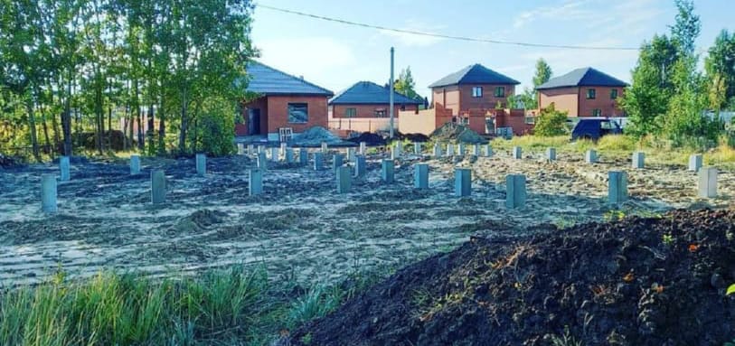 Фундамент на забивных ЖБ сваях