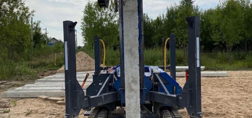 Фундамент на забивных ЖБ сваях